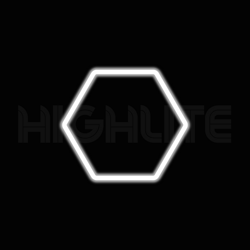 1-HEX Hexagon LED Garage Light – White Modular Grid | HIGHLITE by Lighthaus
