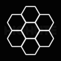 7-HEX Hexagon LED Garage Light – White Modular Grid | HIGHLITE by Lighthaus